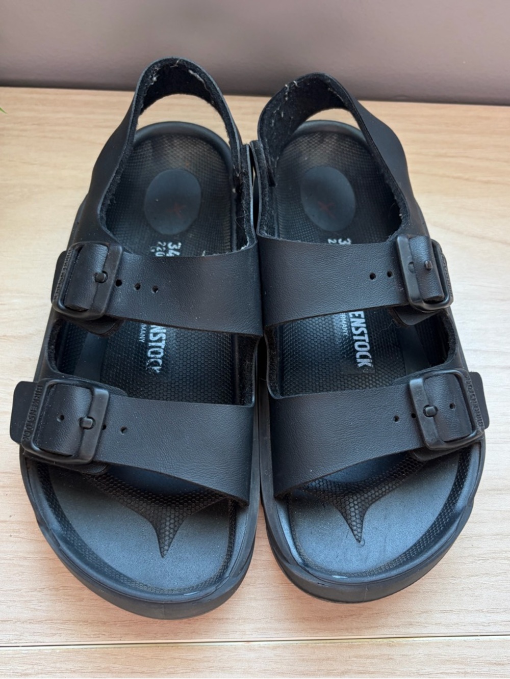 Birkenstock Black Double Strap Sandals